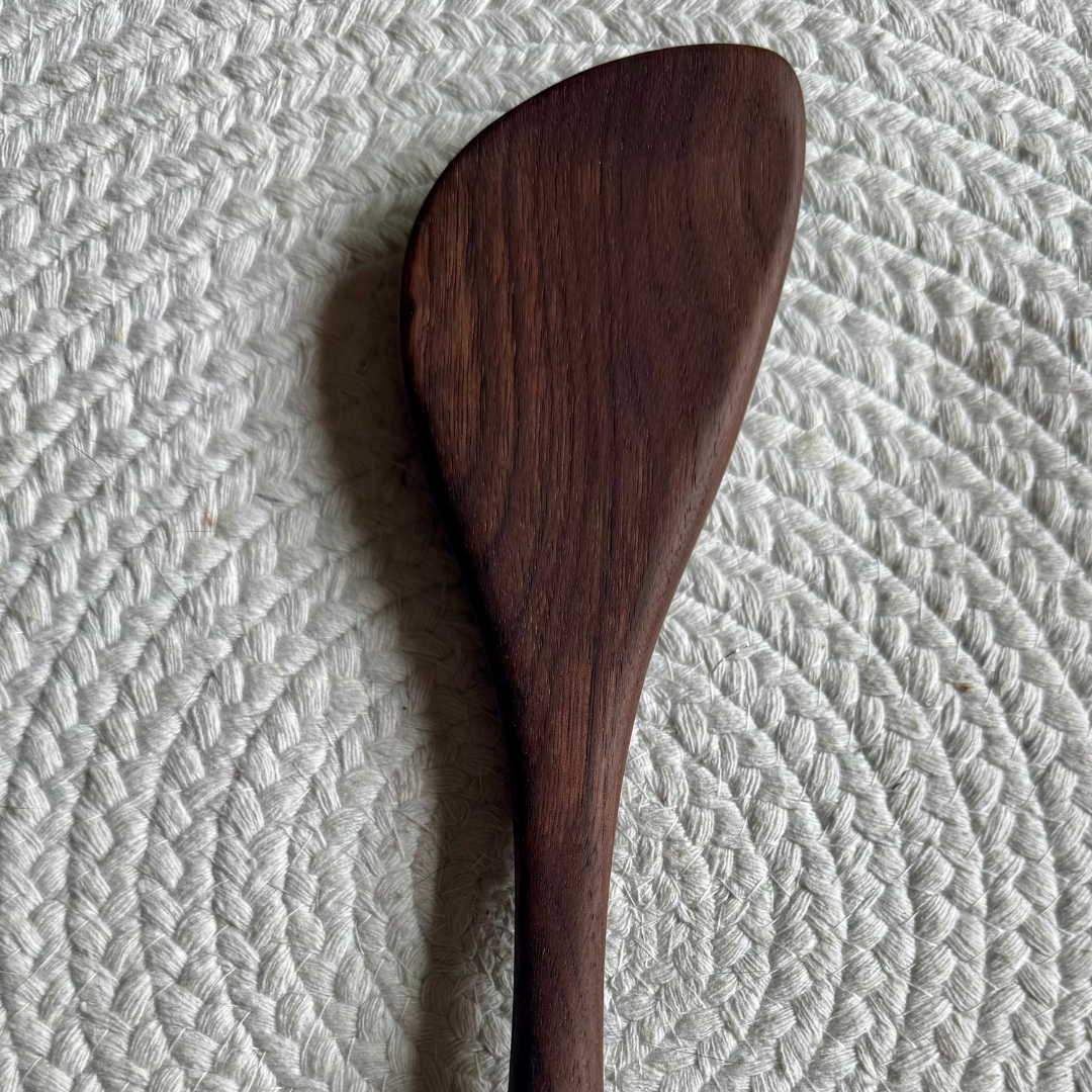Angled Spatula - Black Walnut