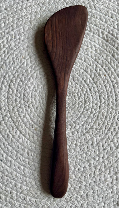 Angled Spatula - Black Walnut