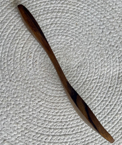 Angled Spatula - Black Limba