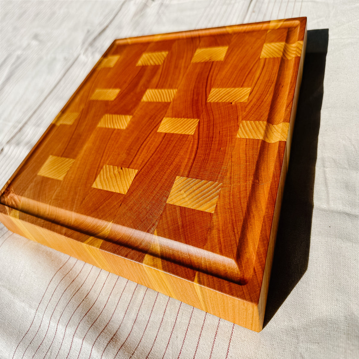 Gridline End-Grain Cutting Board